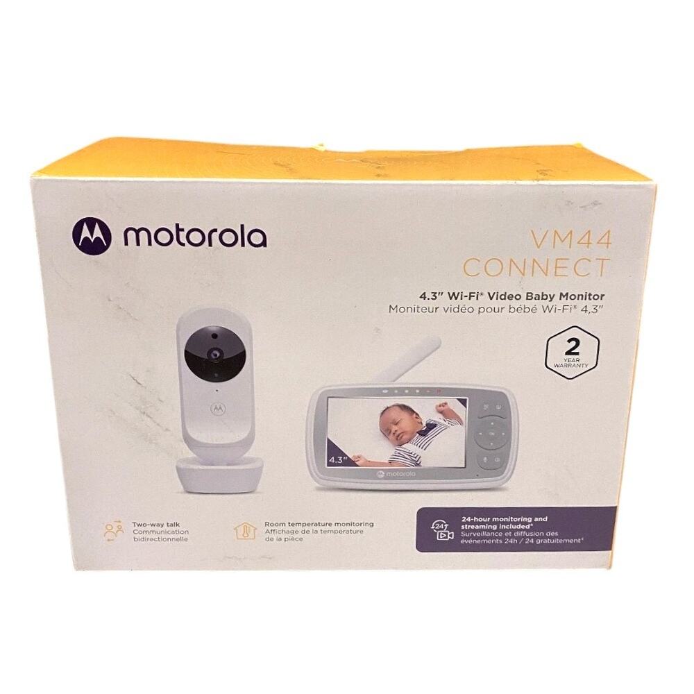 Motorola Baby Monitor VM44 - WiFi Video Baby Monitor with Camera 4.3" HD Screen